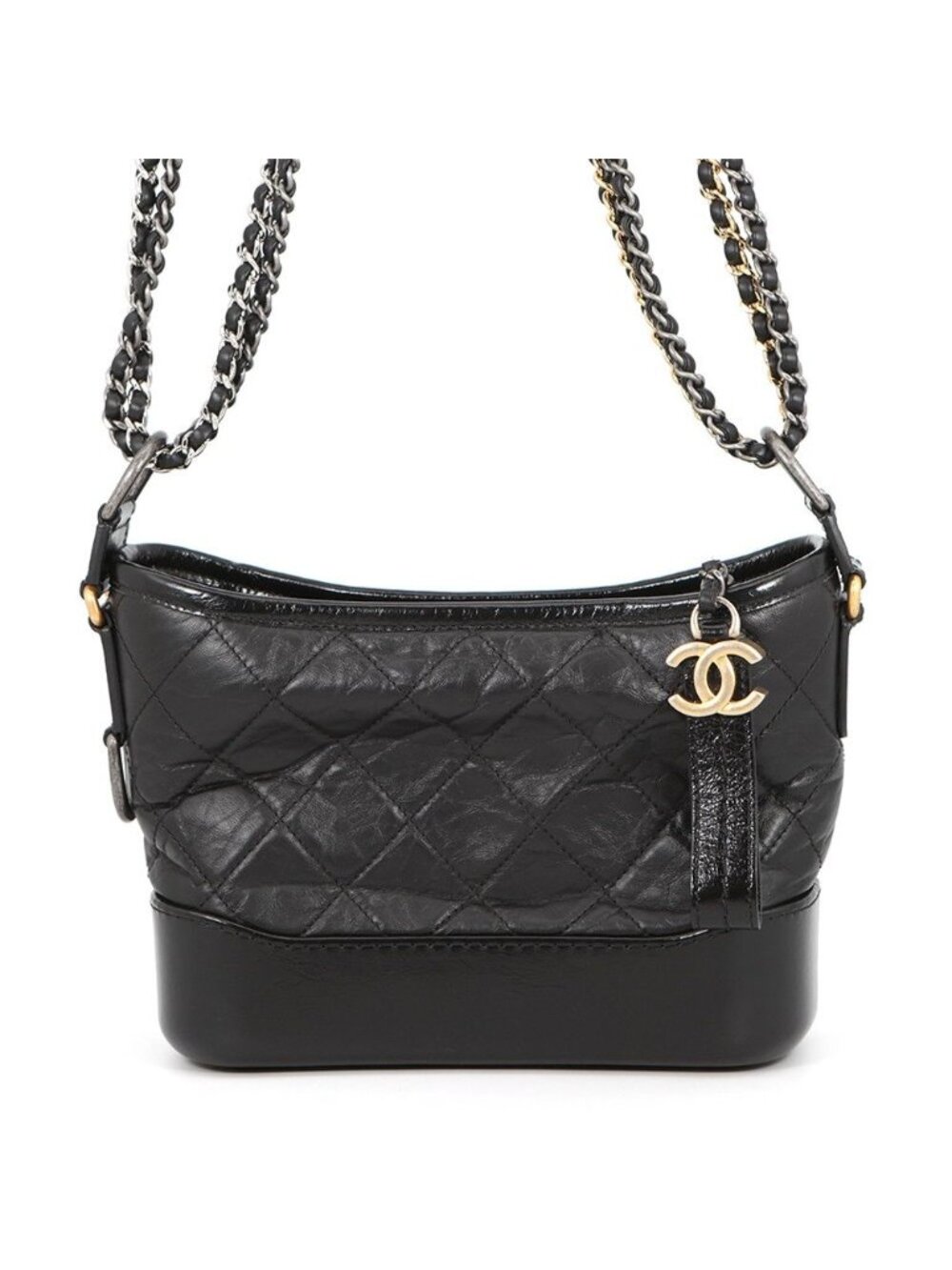 Chanel Chain Shoulder Bag Gabrielle de Chanel Small Hobo Tweed